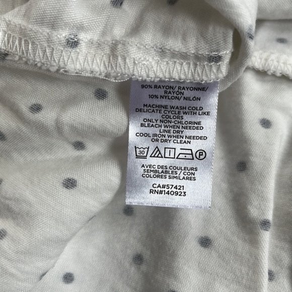 LOFT POLKA DOT TANK WITH RUFFLE BACK XL - Picture 5 of 6